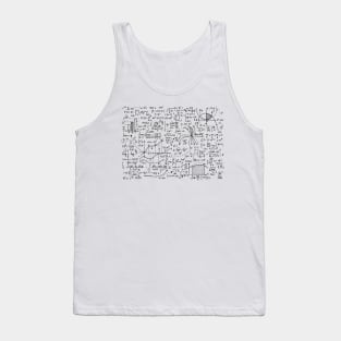 Math Equations and Mathematical Patterns Tank Top